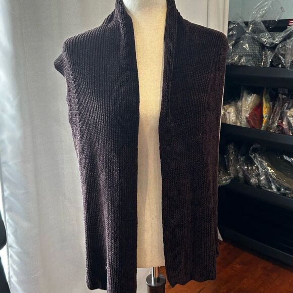J Crew dark brown burgundy velour scarf - Picture 5 of 7